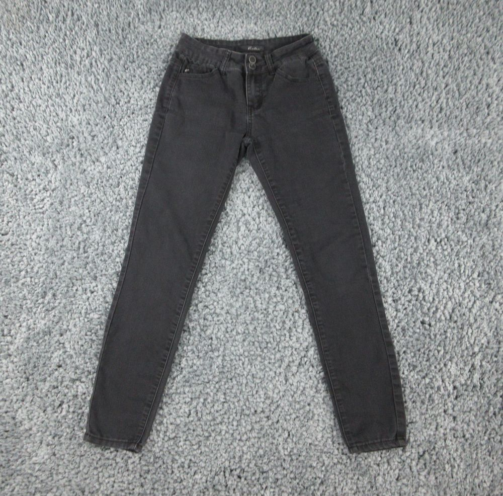 KanCan Jeans Womens 3/25 Black Denim Ankle 25x28* '